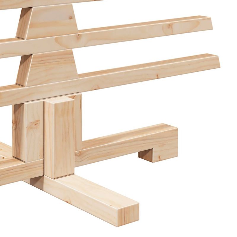 Casa si Gradina - Decoratiuni - Decoratiuni de sezon - Brad de Craciun din lemn decorativ, 150 cm, lemn de pin masiv - Infinity.ro