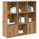 Casa si Gradina - Mobilier - Biblioteci si rafturi - Biblioteci - Biblioteca, stejar artizanal, 98x29x97,5 cm, lemn prelucrat - Infinity.ro