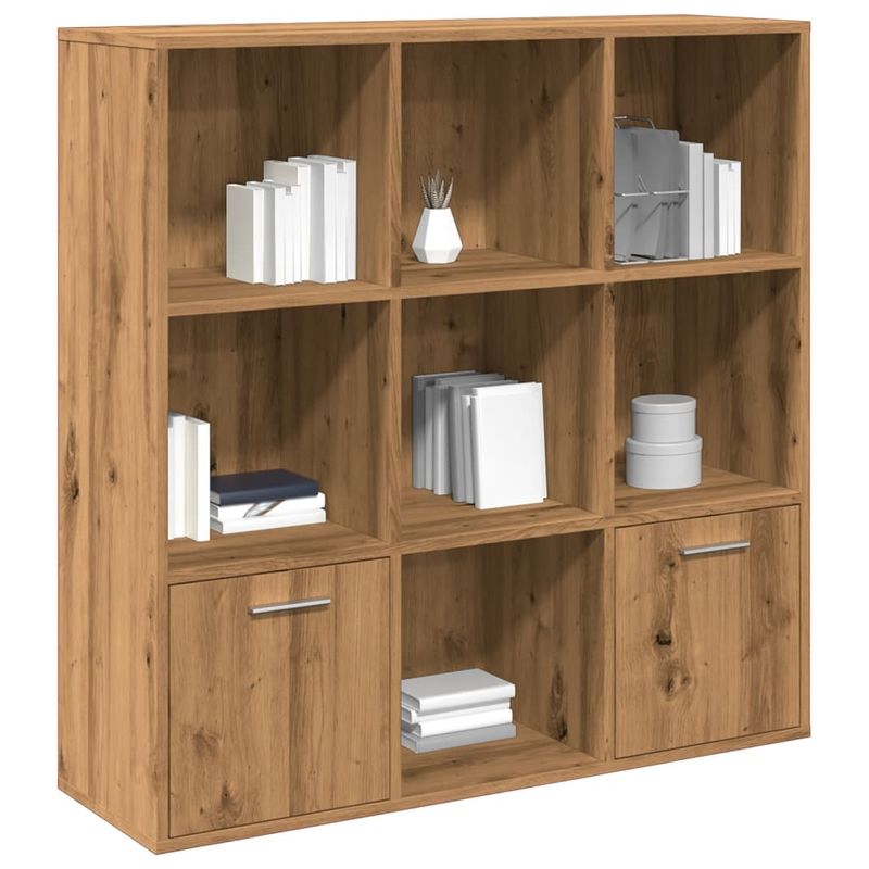 Casa si Gradina - Mobilier - Biblioteci si rafturi - Biblioteci - Biblioteca, stejar artizanal, 98x29x97,5 cm, lemn prelucrat - Infinity.ro