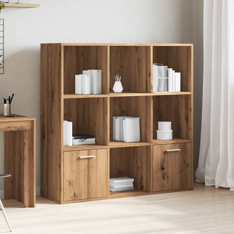 Casa si Gradina - Mobilier - Biblioteci si rafturi - Biblioteci - Biblioteca, stejar artizanal, 98x29x97,5 cm, lemn prelucrat - Infinity.ro