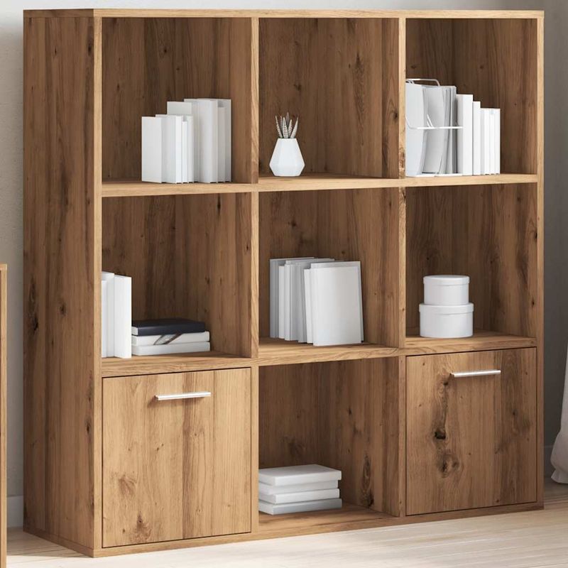 Casa si Gradina - Mobilier - Biblioteci si rafturi - Biblioteci - Biblioteca, stejar artizanal, 98x29x97,5 cm, lemn prelucrat - Infinity.ro