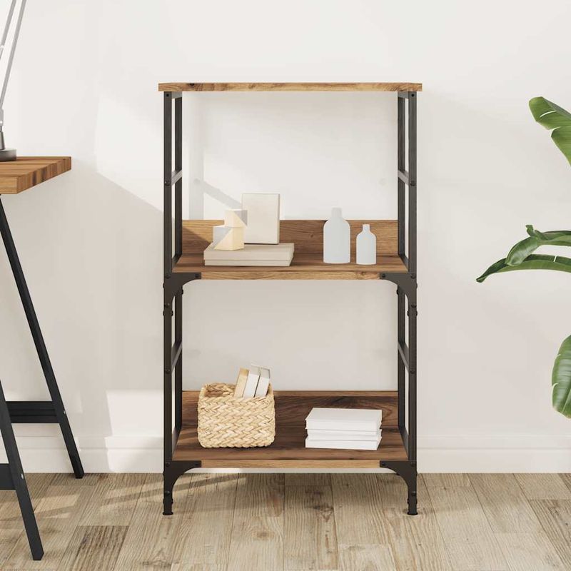 Casa si Gradina - Mobilier - Biblioteci si rafturi - Biblioteci - Biblioteca, stejar artizanal, 50x33x82 cm, lemn prelucrat - Infinity.ro