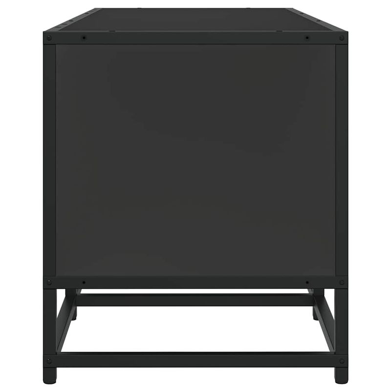 Casa si Gradina - Mobilier - Comode si corpuri - Comode - Dulap TV, negru, 120x35x41 cm, lemn prelucrat si metal - Infinity.ro