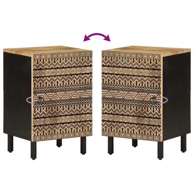 Casa si Gradina - Mobilier - Mobilier baie - Comode baie - Dulap de baie, 38x33,5x58 cm, lemn masiv de mango - Infinity.ro