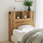 Casa si Gradina - Mobilier - Dulapuri si sifoniere - Dulapuri - Tablie pat dulap stejar artizanal 100x19x104,5cm lemn prelucrat - Infinity.ro