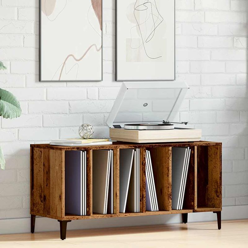 Casa si Gradina - Mobilier - Dulapuri si sifoniere - Dulapuri - Dulap discuri, lemn vechi, 100x38x48 cm, lemn prelucrat - Infinity.ro