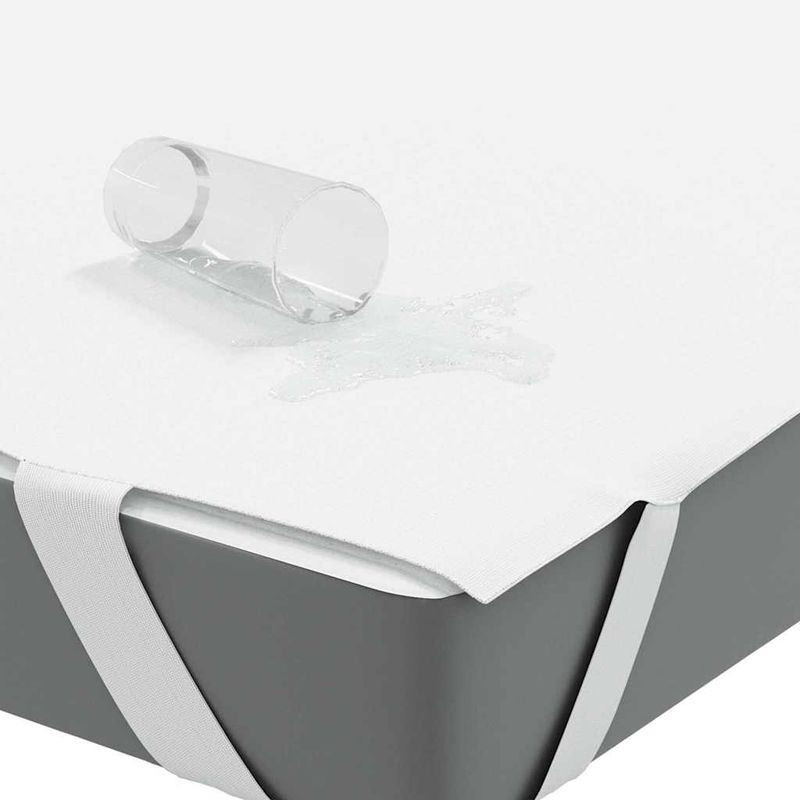 Casa si Gradina - Textile si covoare - Lenjerii de pat - Protectie saltea - Protectie de saltea, alb, 160x220 cm, impermeabila - Infinity.ro