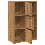 Casa si Gradina - Mobilier - Biblioteci si rafturi - Biblioteci - Biblioteca, stejar artizanal, 60,5x30x90 cm, lemn prelucrat - Infinity.ro