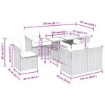 Casa si Gradina - Gradina si terasa - Mobilier exterior - Seturi mobila gradina - Set canapele de gradina, 9 piese, cu perne, gri, poliratan - Infinity.ro