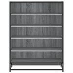 Casa si Gradina - Mobilier - Organizare si depozitare - Organizator incaltaminte - Pantofar, sonoma gri, 75x38x97,5 cm, lemn prelucrat/metal - Infinity.ro