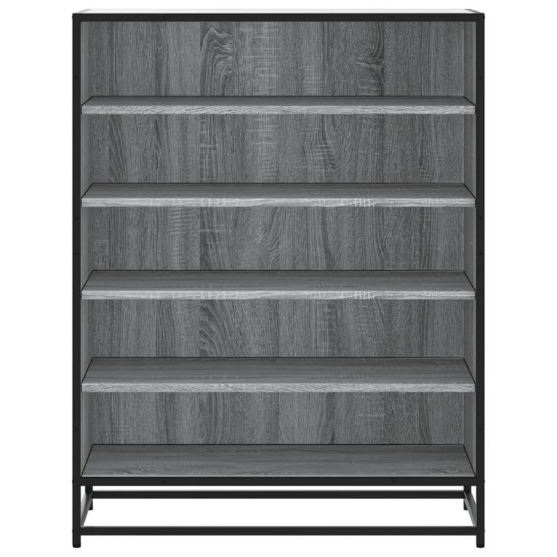 Casa si Gradina - Mobilier - Organizare si depozitare - Organizator incaltaminte - Pantofar, sonoma gri, 75x38x97,5 cm, lemn prelucrat/metal - Infinity.ro