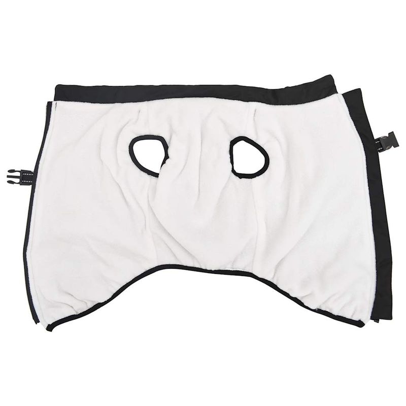 Petshop - Articole imbracaminte - Haine animale - Haina caini cu ham impermeabila reflectorizanta, negru, 4XL - Infinity.ro