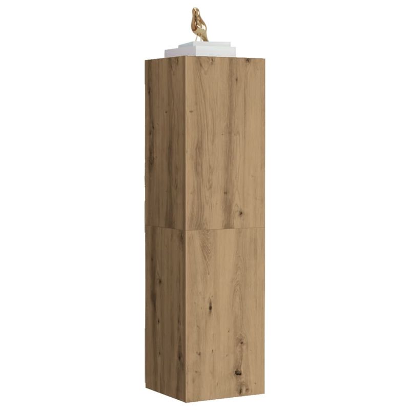 Casa si Gradina - Mobilier - Comode si corpuri - Comode - Dulap TV, stejar artizanal, 30,5x30x110 cm, lemn prelucrat - Infinity.ro