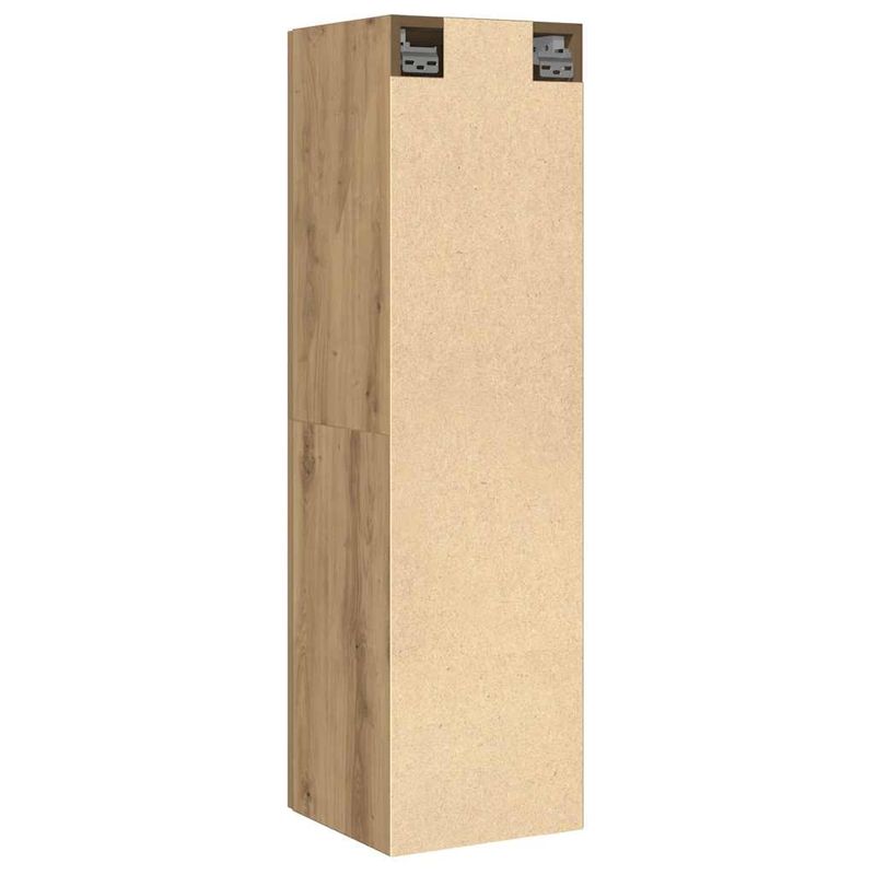 Casa si Gradina - Mobilier - Comode si corpuri - Comode - Dulap TV, stejar artizanal, 30,5x30x110 cm, lemn prelucrat - Infinity.ro