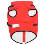Petshop - Articole imbracaminte - Haine animale - Haina caini cu ham impermeabila reflectorizanta, rosu, 6XL - Infinity.ro