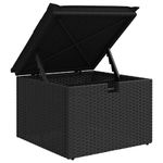Casa si Gradina - Gradina si terasa - Mobilier exterior - Seturi mobila gradina - Set mobilier de gradina cu perne, 6 piese, negru, poliratan - Infinity.ro
