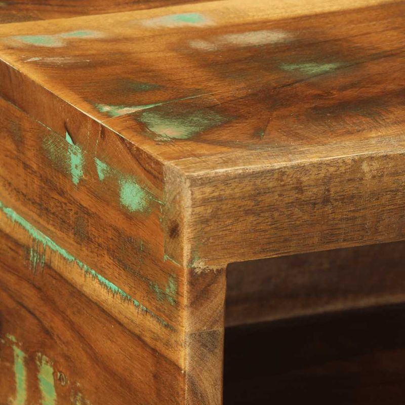 Casa si Gradina - Mobilier - Dulapuri si sifoniere - Dulapuri - Dulap TV montat pe perete 100x30x19 cm, lemn masiv reciclat - Infinity.ro