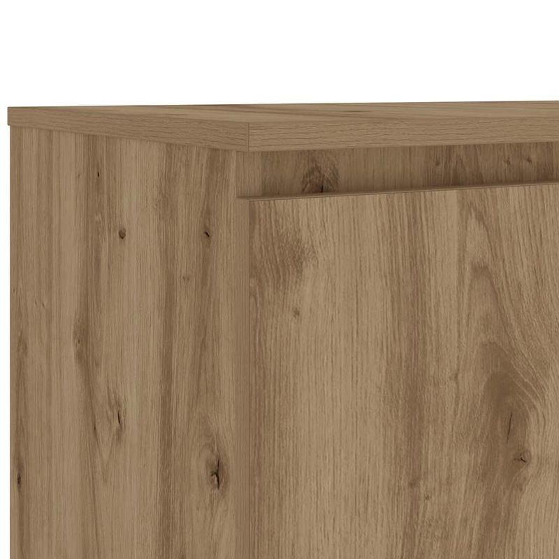 Casa si Gradina - Mobilier - Comode si corpuri - Comode - Dulap TV cu LED stejar artizanal 140x40x35,5 cm lemn prelucrat - Infinity.ro