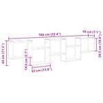 Casa si Gradina - Mobilier - Biblioteci si rafturi - Rafturi - Raft cubic perete cu 5 compartimente lemn vechi lemn prelucrat - Infinity.ro