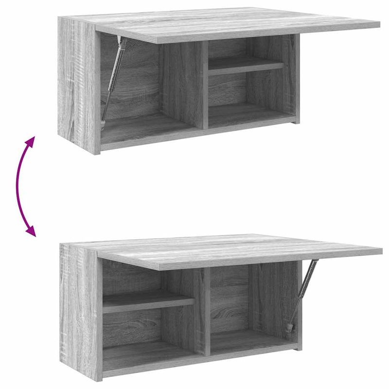 Casa si Gradina - Mobilier - Mobilier baie - Corpuri baie - Dulap perete baie, gri sonoma, 60x25x30 cm, lemn prelucrat - Infinity.ro