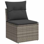 Casa si Gradina - Gradina si terasa - Mobilier exterior - Seturi mobila gradina - Set mobilier gradina cu perne, 6 piese, gri, poliratan - Infinity.ro