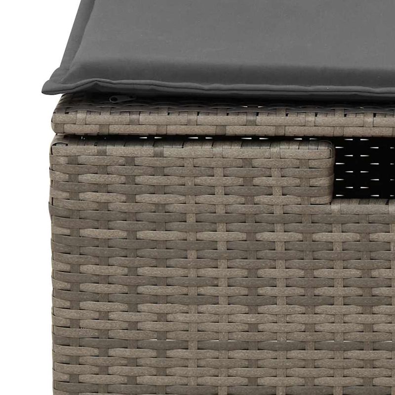 Casa si Gradina - Gradina si terasa - Mobilier exterior - Seturi mobila gradina - Set mobilier gradina cu perne, 6 piese, gri, poliratan - Infinity.ro