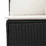 Casa si Gradina - Gradina si terasa - Mobilier exterior - Seturi mobila gradina - Set mobilier de gradina cu perne, 6 piese, negru, poliratan - Infinity.ro