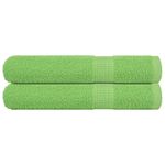 Casa si Gradina - Textile si covoare - Textile baie - Prosoape - Prosoape sauna 2 buc Verde mar 80x200 cm 360 g/m² 100% bumbac - Infinity.ro