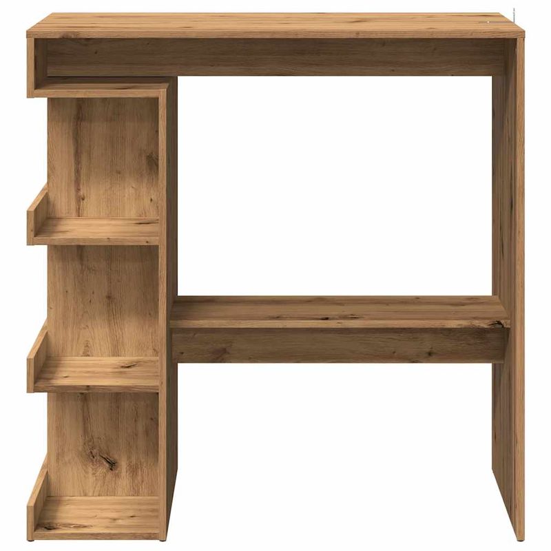 Casa si Gradina - Mobilier - Mese si birouri - Mese bucatarie si dining - Masa bar cu raft de depozitare Stejar artizanal 100x50x101,5cm - Infinity.ro