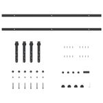 Casa si Gradina/Constructii/Scule de mana si unelte/Accesorii scule de mana - Set usi glisante pentru dulap 200 cm otel carbon - Infinity.ro