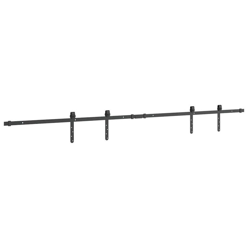 Casa si Gradina/Constructii/Scule de mana si unelte/Accesorii scule de mana - Set usi glisante pentru dulap 200 cm otel carbon - Infinity.ro