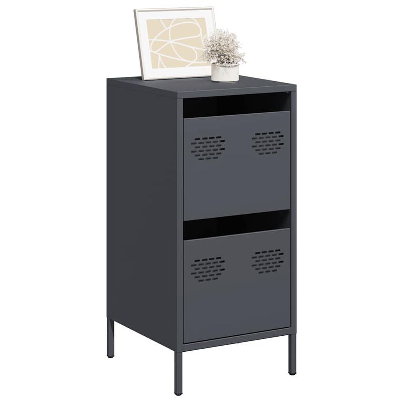 Casa si Gradina - Mobilier - Comode si corpuri - Comode - Dulap, antracit, 35x39x73,5 cm, otel laminat la rece - Infinity.ro