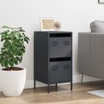 Casa si Gradina - Mobilier - Comode si corpuri - Comode - Dulap, antracit, 35x39x73,5 cm, otel laminat la rece - Infinity.ro