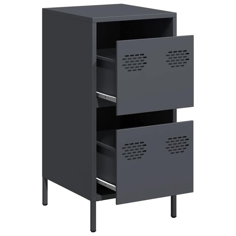 Casa si Gradina - Mobilier - Comode si corpuri - Comode - Dulap, antracit, 35x39x73,5 cm, otel laminat la rece - Infinity.ro