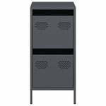 Casa si Gradina - Mobilier - Comode si corpuri - Comode - Dulap, antracit, 35x39x73,5 cm, otel laminat la rece - Infinity.ro