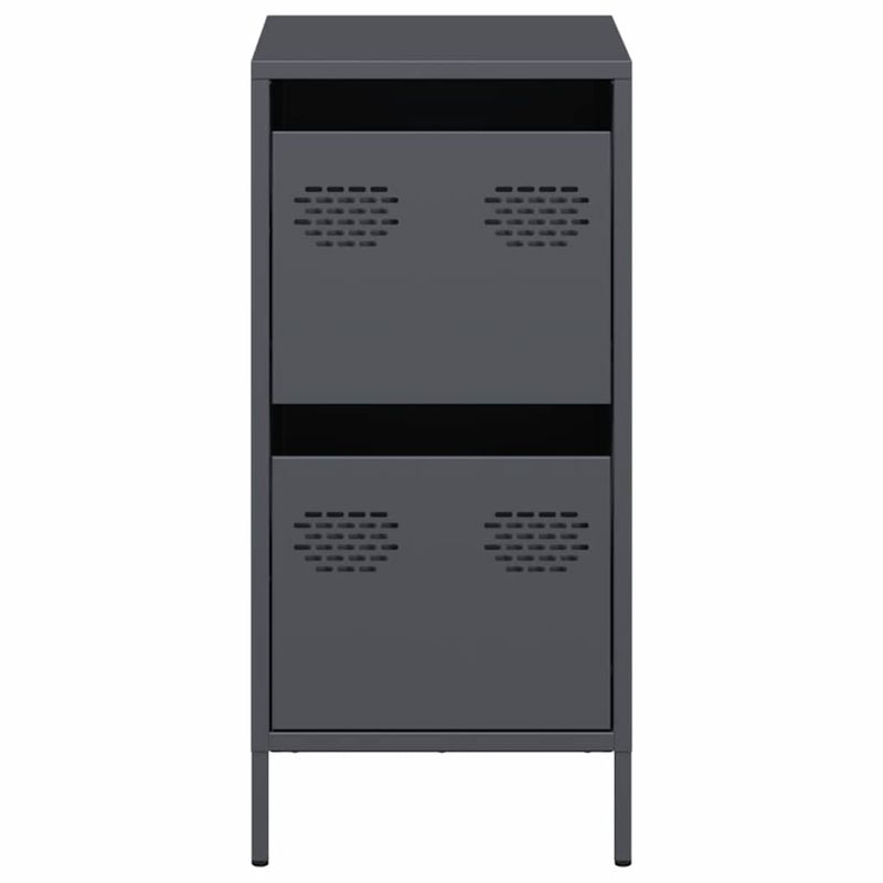Casa si Gradina - Mobilier - Comode si corpuri - Comode - Dulap, antracit, 35x39x73,5 cm, otel laminat la rece - Infinity.ro