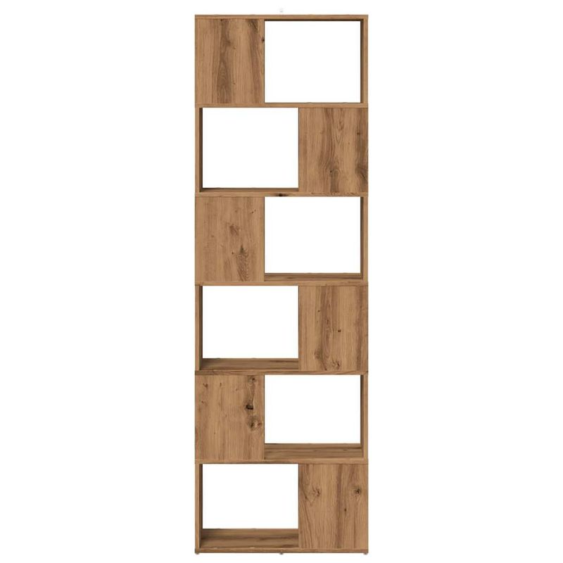 Casa si Gradina - Mobilier - Biblioteci si rafturi - Biblioteci - Biblioteca/Separator de camera, Stejar artizanal, 60x24x186 cm - Infinity.ro
