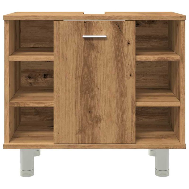 Casa si Gradina - Mobilier - Mobilier baie - Comode baie - Dulap pentru baie stejar artizanal, 60x32x53,5cm lemn prelucrat - Infinity.ro