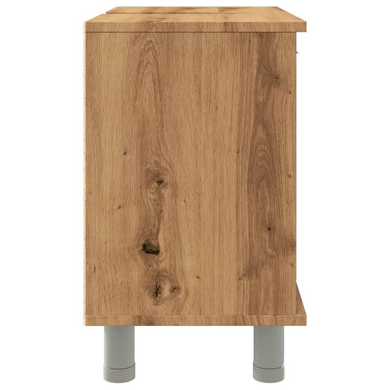 Casa si Gradina - Mobilier - Mobilier baie - Comode baie - Dulap pentru baie stejar artizanal, 60x32x53,5cm lemn prelucrat - Infinity.ro