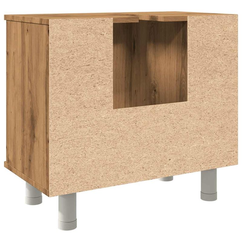 Casa si Gradina - Mobilier - Mobilier baie - Comode baie - Dulap pentru baie stejar artizanal, 60x32x53,5cm lemn prelucrat - Infinity.ro