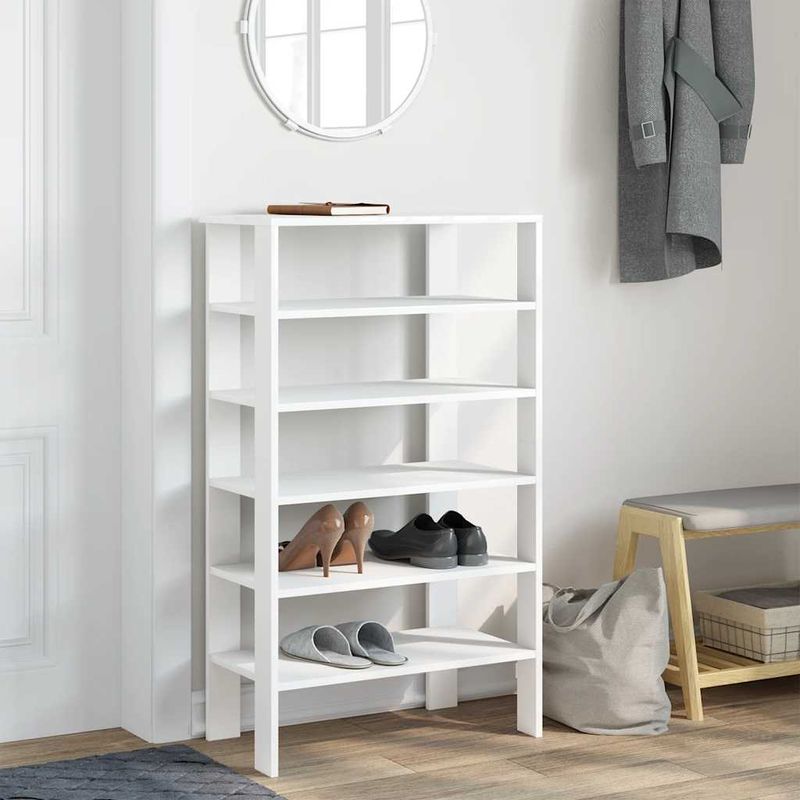 Casa si Gradina - Mobilier - Organizare si depozitare - Organizator incaltaminte - Pantofar, alb, 61x32x105 cm, lemn prelucrat - Infinity.ro