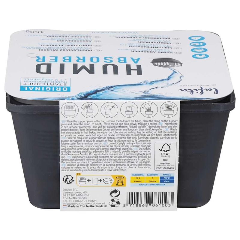 Casa si Gradina - Termice - Climatizare si ventilatie - Absorbante de umiditate cu saci de reumplere 4 buc 450 g - Infinity.ro