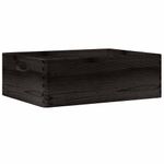 Casa si Gradina - Mobilier - Organizare si depozitare - Cutii depozitare - Cutie din lemn cu manere negru 40x30x13 cm lemn masiv de pin - Infinity.ro