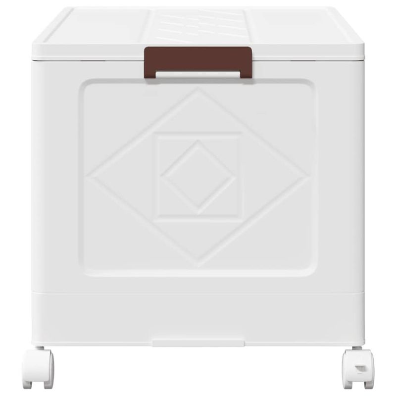 Casa si Gradina - Constructii - Depozitare, transport si protectie - Accesorii echipamente pentru transport si ridicat - Cutie de depozitare stivuita cu roti 75 L 65x40x41,5 cm - Infinity.ro