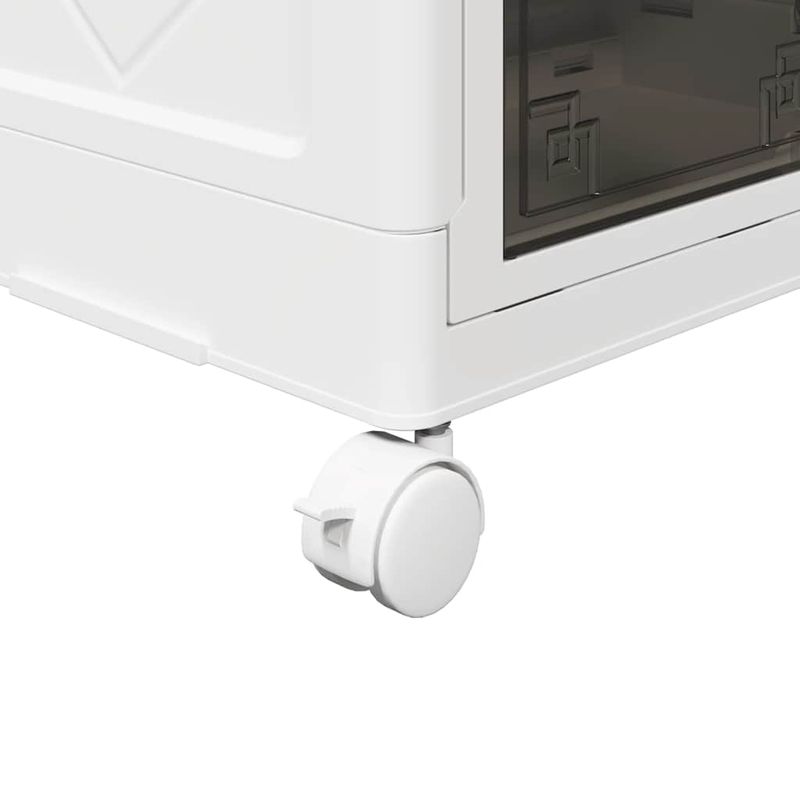 Casa si Gradina - Constructii - Depozitare, transport si protectie - Accesorii echipamente pentru transport si ridicat - Cutie de depozitare stivuita cu roti 75 L 65x40x41,5 cm - Infinity.ro