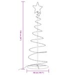 Casa si Gradina - Decoratiuni - Decoratiuni de sezon - Con de lumina pentru brad de Craciun 100 LED-uri alb cald 150cm - Infinity.ro