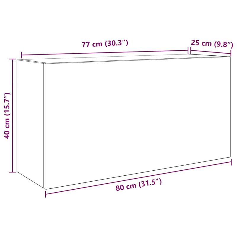 Casa si Gradina - Mobilier - Mobilier baie - Corpuri baie - Dulap perete baie, stejar fumuriu, 80x25x40 cm, lemn prelucrat - Infinity.ro