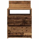 Casa si Gradina - Mobilier - Comode si corpuri - Noptiere - Noptiere 2 buc cu 2 sertare Lemn vechi 40x33x60 cm - Infinity.ro