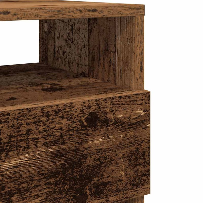 Casa si Gradina - Mobilier - Comode si corpuri - Noptiere - Noptiere 2 buc cu 2 sertare Lemn vechi 40x33x60 cm - Infinity.ro