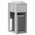 Casa si Gradina - Mobilier - Mese si birouri - Birouri - Suport turn computer cu sertar gri Sonoma 30x44x74 cm - Infinity.ro